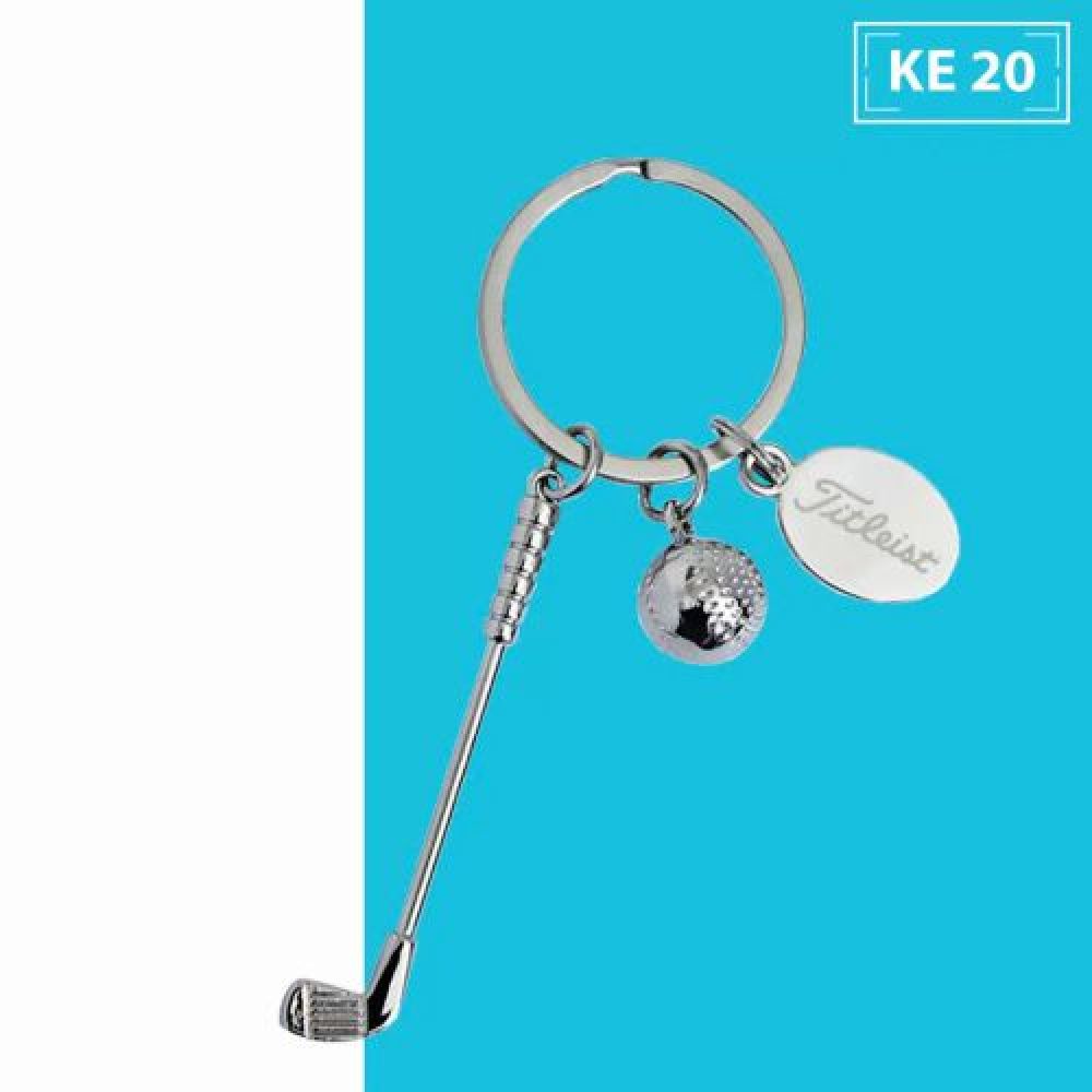 LLAVERO  METAL COLGANTE DE GOLF  INCLUYE GRABADO LASER imagen